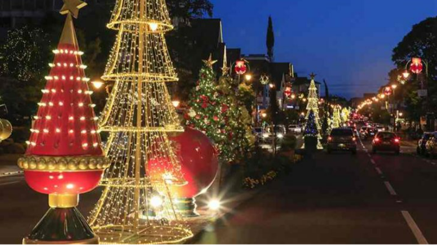 Vila de Natal com a presença do Papai Noel (foto: divulgação)